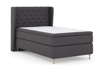 Select No 6 Komplett Sängpaket 120x200 Fast Memory/Pocket - Mörkgrå/Guld - Products - Möbler - Säng - Enkelsäng