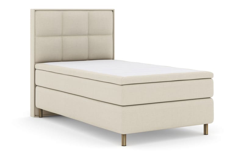 Select No 6 Komplett Sängpaket 120x200 Medium Latex/Memory - Beige/Koppar - Products - Möbler - Säng - Enkelsäng