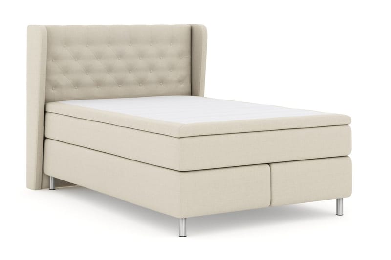 Select No 6 Komplett Sängpaket 140x200 Fast Watergel - Beige/Metall - Products - Möbler - Säng - Kontinentalsäng