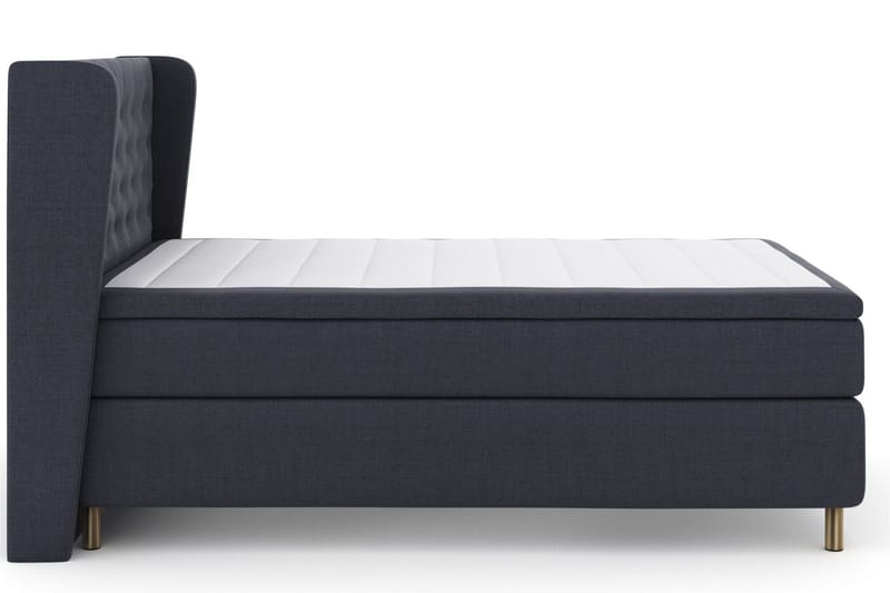 Select No 6 Komplett Sängpaket 140x200 Fast Watergel - Blå/Metall - Products - Möbler - Säng - Kontinentalsäng