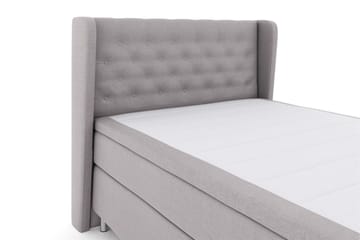 Select No 6 Komplett Sängpaket 140x200 Fast Watergel - Ljusgrå/Metall - Products - Möbler - Säng - Kontinentalsäng