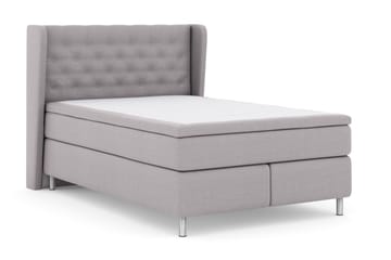 Select No 6 Komplett Sängpaket 140x200 Fast Watergel - Ljusgrå/Metall - Products - Möbler - Säng - Kontinentalsäng
