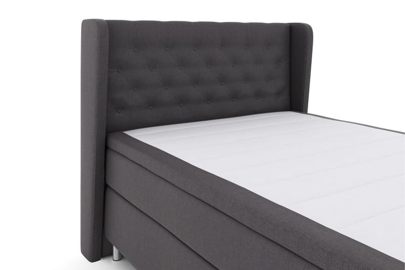 Select No 6 Komplett Sängpaket 140x200 Fast Watergel - Mörkgrå/Metall - Products - Möbler - Säng - Kontinentalsäng