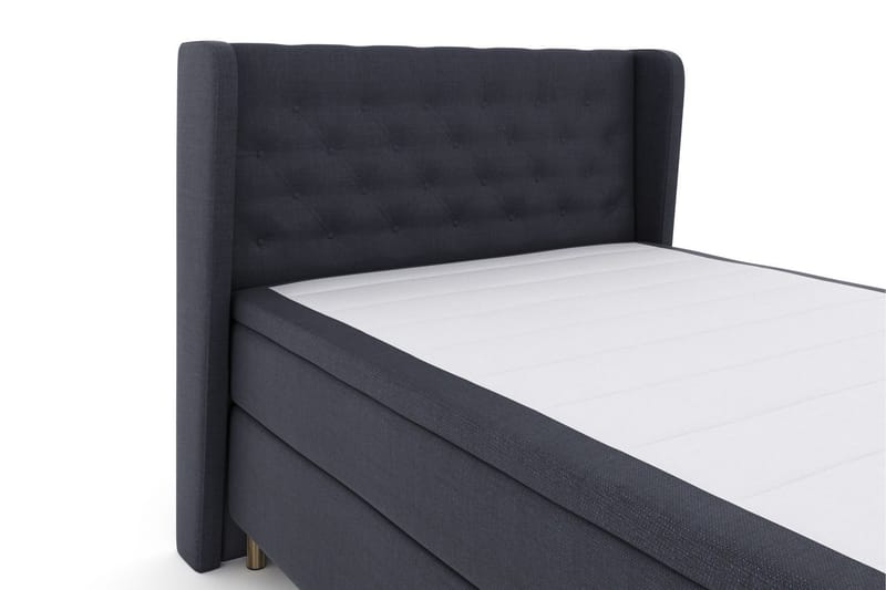 Select No 6 Komplett Sängpaket 140x200 F/M Latex/Memory - Blå/Metall - Products - Möbler - Säng - Kontinentalsäng