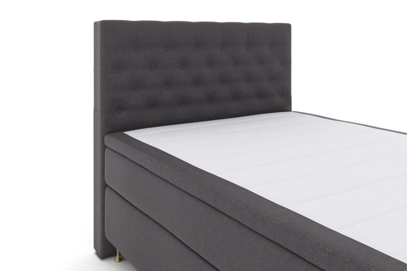 Select No 6 Komplett Sängpaket 140x200 F/M Latex/Memory - Mörkgrå/Guld - Products - Möbler - Säng - Kontinentalsäng