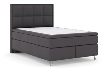 Select No 6 Komplett Sängpaket 140x200 F/M Latex/Memory - Mörkgrå/Metall V-form - Products - Möbler - Säng - Kontinentalsäng