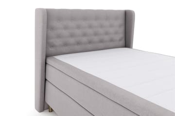 Select No 6 Komplett Sängpaket 140x200 F/M Memory/Pocket - Ljusgrå/Koppar - Products - Möbler - Säng - Kontinentalsäng