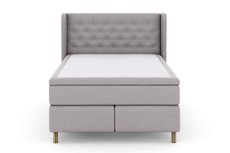 Select No 6 Komplett Sängpaket 140x200 F/M Memory/Pocket - Ljusgrå/Koppar - Products - Möbler - Säng - Kontinentalsäng
