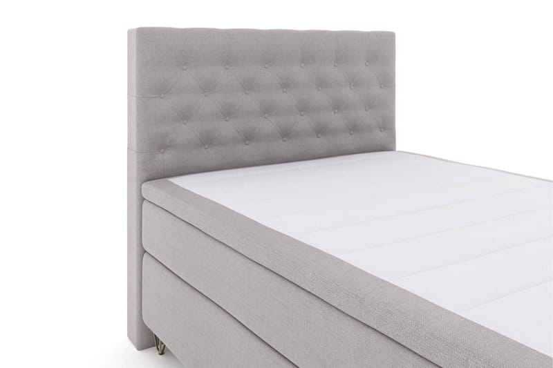 Select No 6 Komplett Sängpaket 140x200 F/M Memory/Pocket - Ljusgrå/Metall V-form - Products - Möbler - Säng - Kontinentalsäng
