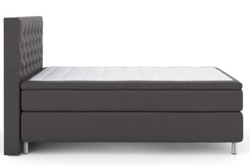 Select No 6 Komplett Sängpaket 140x200 F/M Memory/Pocket, Mörkgrå/Metall