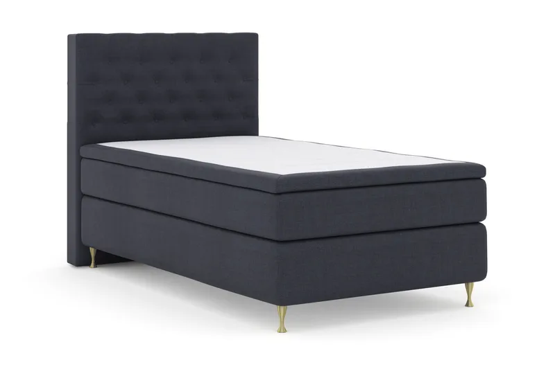 Select No 6 Kontinentalsäng 120x200 Fast Memory/Pocket - Blå/Guld - Products - Möbler - Säng - Enkelsäng