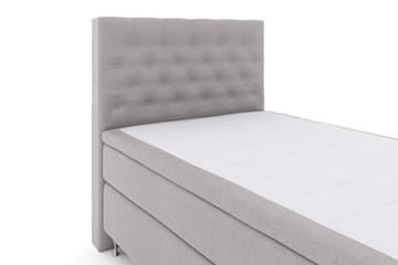 Select No 6 Kontinentalsäng 120x200 Fast Watergel - Ljusgrå/Silver - Products - Möbler - Säng - Enkelsäng