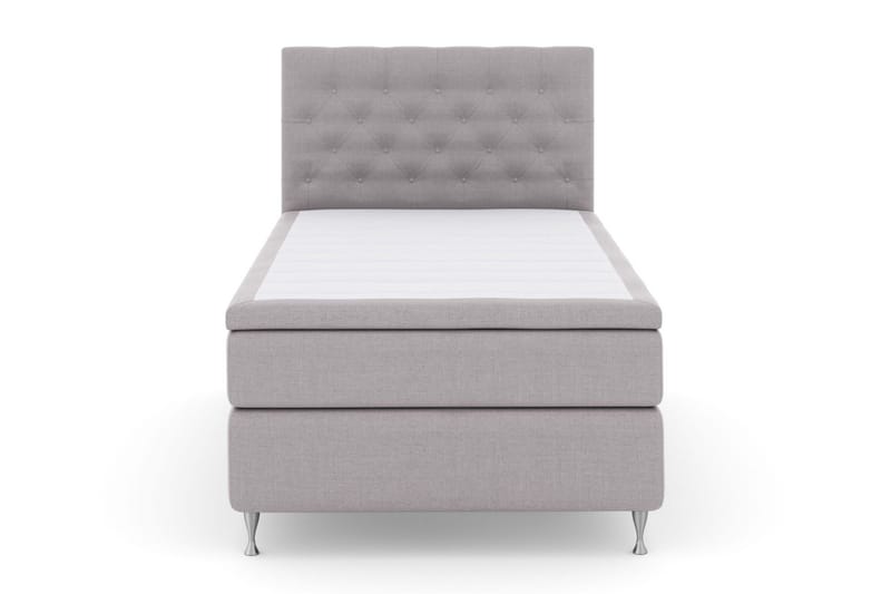 Select No 6 Kontinentalsäng 120x200 Fast Watergel - Ljusgrå/Silver - Products - Möbler - Säng - Enkelsäng