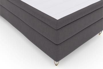 Select No 6 Kontinentalsäng 120x200 Medium Watergel - Mörkgrå/Metall V-Form - Products - Möbler - Säng - Enkelsäng