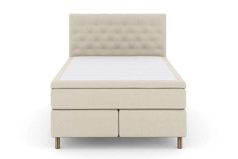 Select No 6 Kontinentalsäng 140x200 Medium Memory/Pocket - Beige/Koppar - Products - Möbler - Säng - Kontinentalsäng