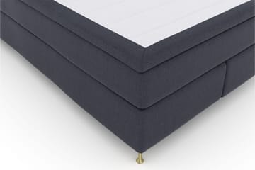 Select No 6 Kontinentalsäng 140x200 Medium Memory/Pocket - Blå/Guld - Products - Möbler - Säng - Kontinentalsäng