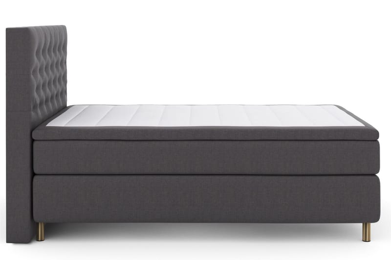 Select No 6 Kontinentalsäng 140x200 Medium Watergel - Mörkgrå/Koppar - Products - Möbler - Säng - Kontinentalsäng