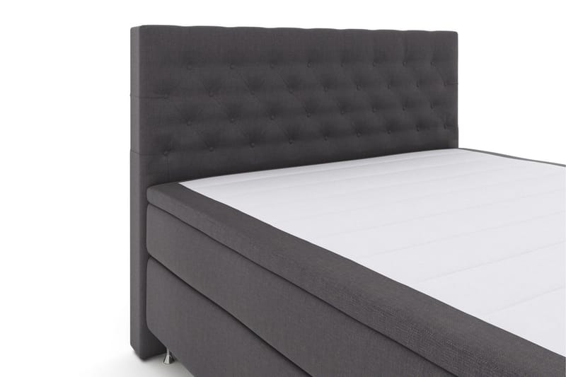 Select No 6 Kontinentalsäng 160x200 Fast Watergel - Mörkgrå/Silver - Products - Möbler - Säng - Kontinentalsäng