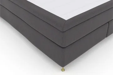 Select No 6 Kontinentalsäng 160x200 Medium Latex/Memory - Mörkgrå/Guld - Products - Möbler - Säng - Kontinentalsäng