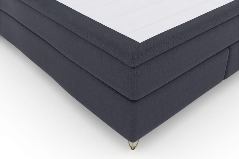 Select No 6 Kontinentalsäng 180x200 Fast Memory/Pocket - Blå/Metall V-Form - Products - Möbler - Säng - Kontinentalsäng