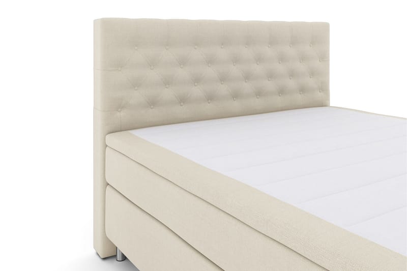 Select No 6 Kontinentalsäng 180x200 Fast/Medium Latex/Memory - Beige/Metall - Products - Möbler - Säng - Kontinentalsäng
