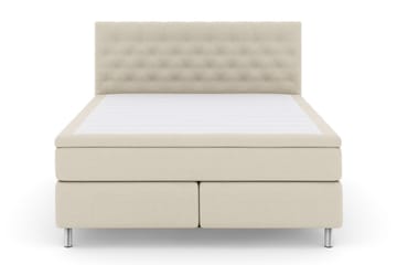 Select No 6 Kontinentalsäng 180x200 Fast/Medium Latex/Memory - Beige/Metall - Products - Möbler - Säng - Kontinentalsäng