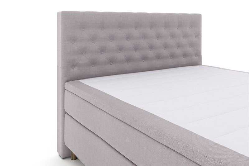 Select No 6 Kontinentalsäng 180x200 Fast/Medium Latex/Memory - Ljusgrå/Koppar - Products - Möbler - Säng - Kontinentalsäng