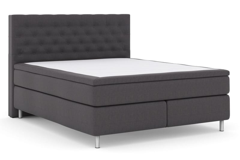 Select No 6 Kontinentalsäng 180x200 Fast/Medium Latex/Memory - Mörkgrå/Metall - Products - Möbler - Säng - Kontinentalsäng