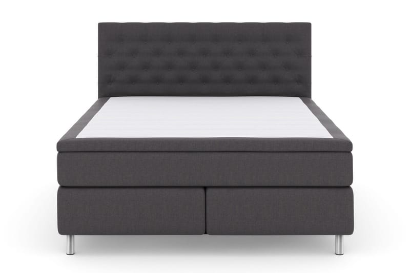 Select No 6 Kontinentalsäng 180x200 Fast/Medium Latex/Memory - Mörkgrå/Metall - Products - Möbler - Säng - Kontinentalsäng