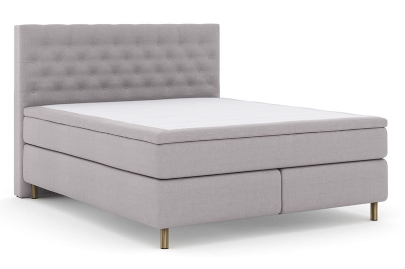 Select No 6 Kontinentalsäng 180x200 F/M Memory/Pocket - Ljusgrå/Koppar - Products - Möbler - Säng - Kontinentalsäng