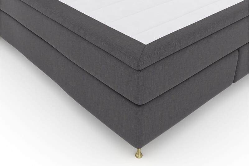 Select No 6 Kontinentalsäng 210x210 F/M Memory/Pocket - Mörkgrå/Guld - Products - Möbler - Säng - Kontinentalsäng
