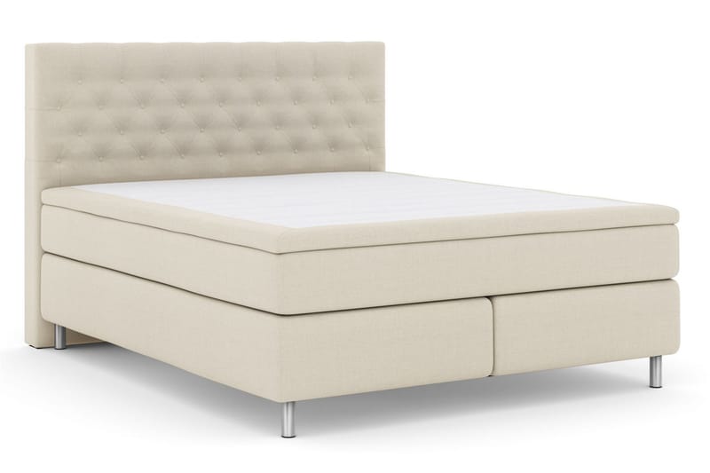 Select No 6 Kontinentalsäng 210x210 Medium Watergel - Beige/Metall - Products - Möbler - Säng - Kontinentalsäng