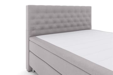 Select No 6 Kontinentalsäng 210x210 Medium Watergel - Ljusgrå/Metall - Products - Möbler - Säng - Kontinentalsäng