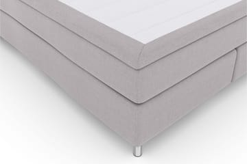 Select No 6 Kontinentalsäng 210x210 Medium Watergel - Ljusgrå/Metall - Products - Möbler - Säng - Kontinentalsäng