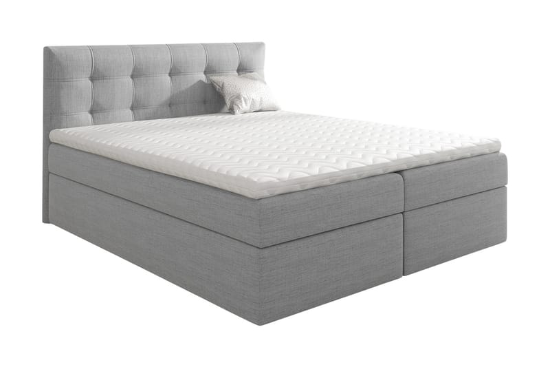 Skaftå Kontinentalsäng 140x200, Svart/Grå/Vit