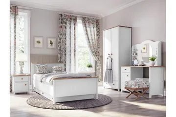 Storys Möbelset För Sovrum - Vit - Products - Möbler - Säng - Möbelset för sovrum