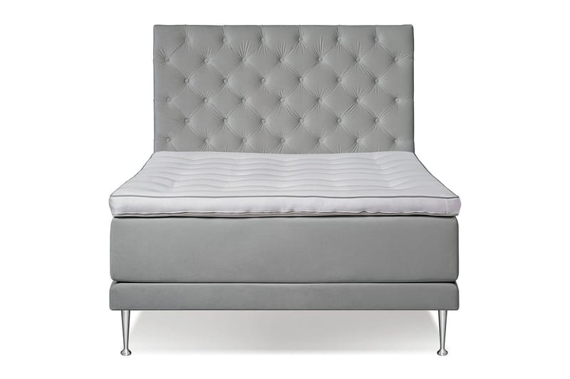 VICTORIA Kontinentalsäng 140, Ljusgrå