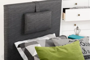 Viken Bas Ramsäng 80x200 cm - Grå/Ek - Products - Möbler - Säng - Enkelsäng