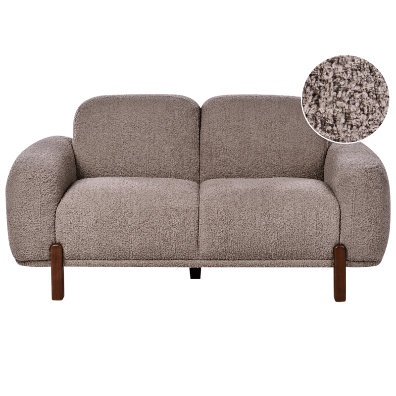 2-sits soffa Odnes i Bouclé, Beige