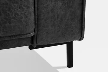 Akron 2-sits Soffa Bondedläder - Mörkgrå - Products - Möbler - Soffa - Skinnsoffa