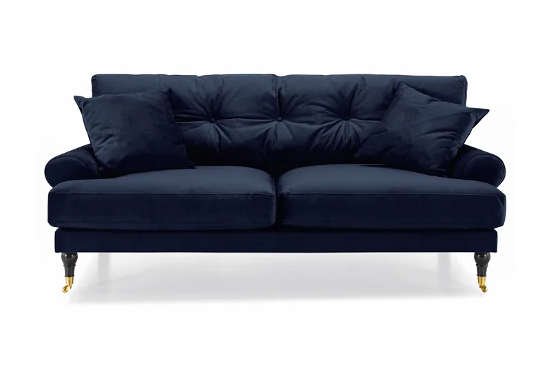 Andrew 2-sits Sammetssoffa - Blå - Products - Möbler - Soffa - Sammetssoffa