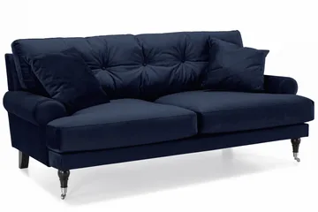 Andrew 2-sits Sammetssoffa - Blå - Products - Möbler - Soffa - Sammetssoffa