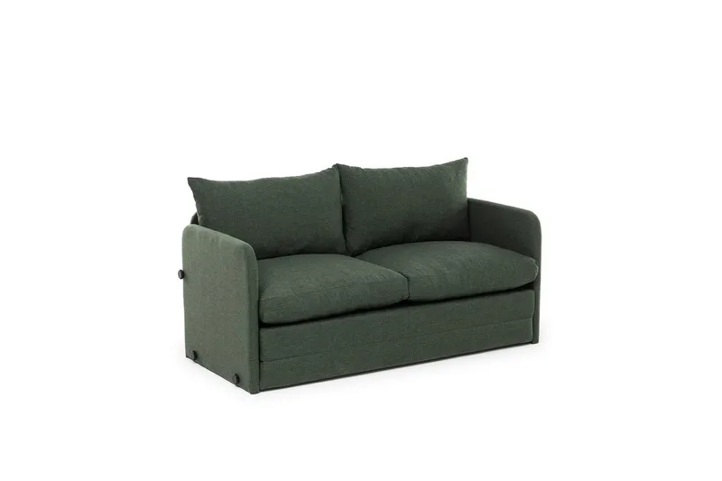 2-sits bäddsoffa Rubby (148 x 70 x 66 cm) Grön - Grön - Products - Möbler - Soffa - Bäddsoffa - 2 sits bäddsoffa