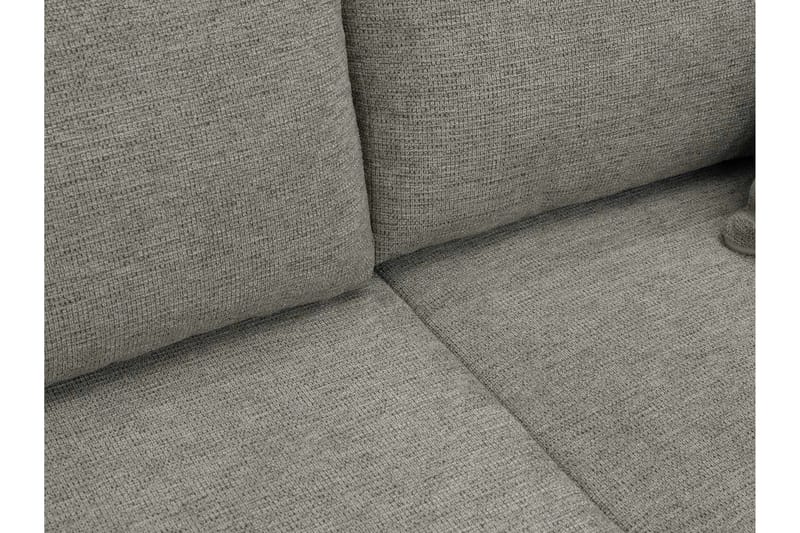 Barile Bäddsoffa Dubbeldivan 4-sits i Plysch - Brun - Products - Möbler - Soffa - Bäddsoffa - U bäddsoffa