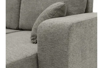 Barile Bäddsoffa Dubbeldivan 4-sits i Plysch - Brun - Products - Möbler - Soffa - Bäddsoffa - U bäddsoffa