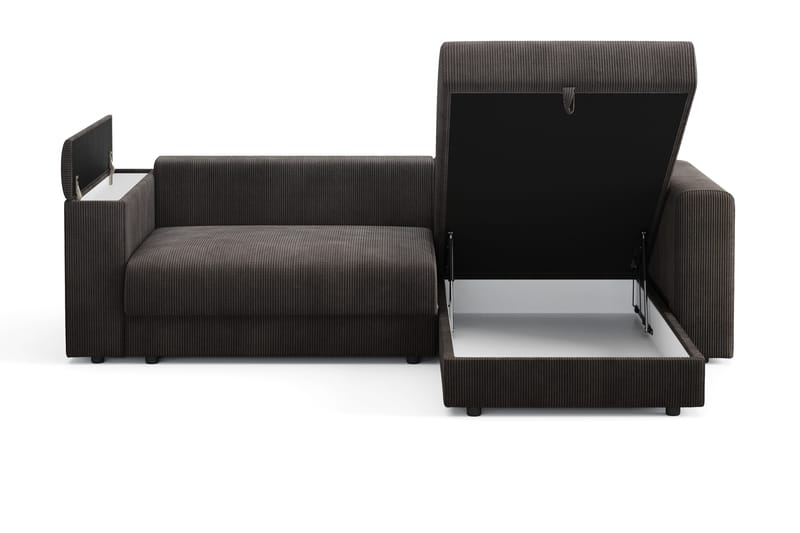 Bergen Extra djup 3-sits Bäddsoffa med Divan och Bäddmadrass i Memoryskum och Tvättbar klädsel - Taupe - Products - Möbler - Soffa - Bäddsoffa - Bäddsoffa divan