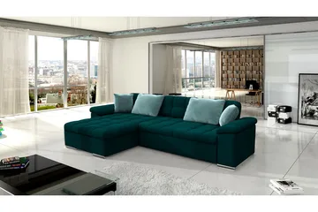 Camior 4-sits Bäddsoffa - Grön - Products - Möbler - Soffa - Bäddsoffa - Hörnbäddsoffa