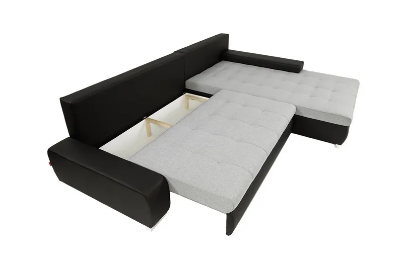 Cerys Hörnsoffa Universal - Grå - Products - Möbler - Soffa - Bäddsoffa - Bäddsoffa divan