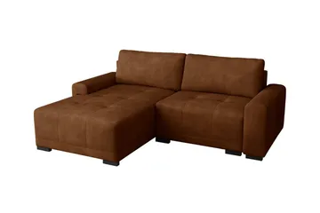 Denegal 2-sits Hörnbäddsoffa Brown - Products - Möbler - Soffa - Bäddsoffa - Hörnbäddsoffa