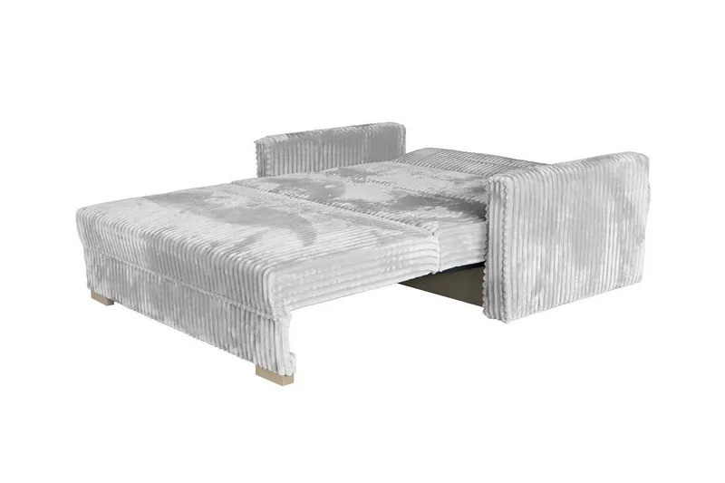 Denegal 2-sits liten bäddsoffa i Sammet - Grå - Products - Möbler - Soffa - Bäddsoffa - 2 sits bäddsoffa